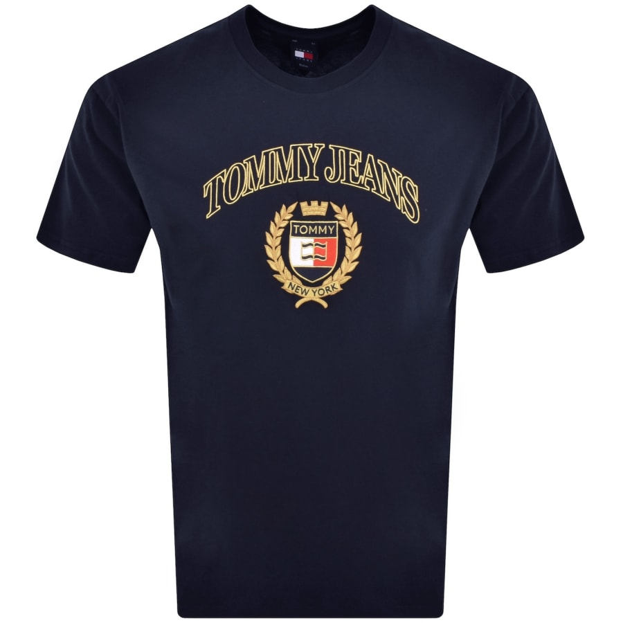 Tommy Jeans Gold Crest T Shirt Navy Mainline Menswear Canada